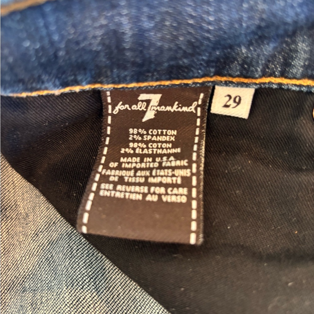 7 For All Mankind Men's Dark Blue Jeans